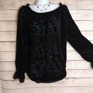 Black Velvet top